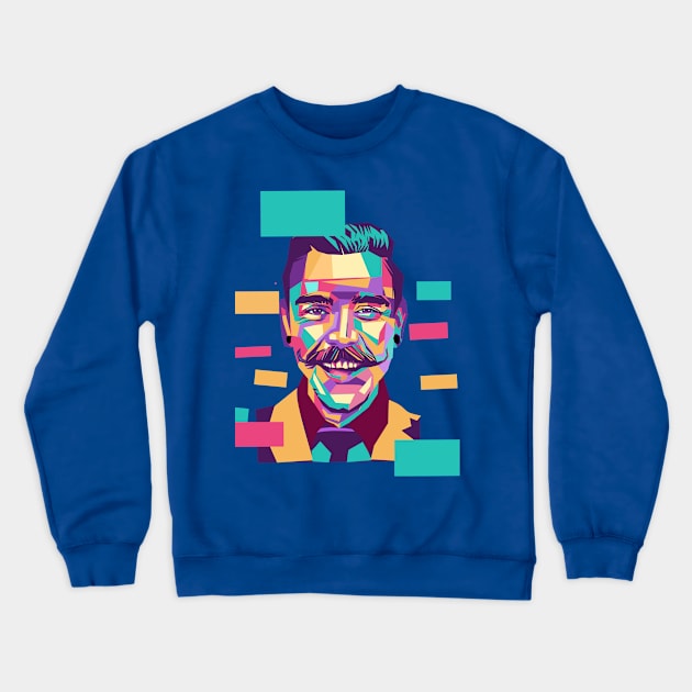 Cartoon potrait Crewneck Sweatshirt by Fadmel